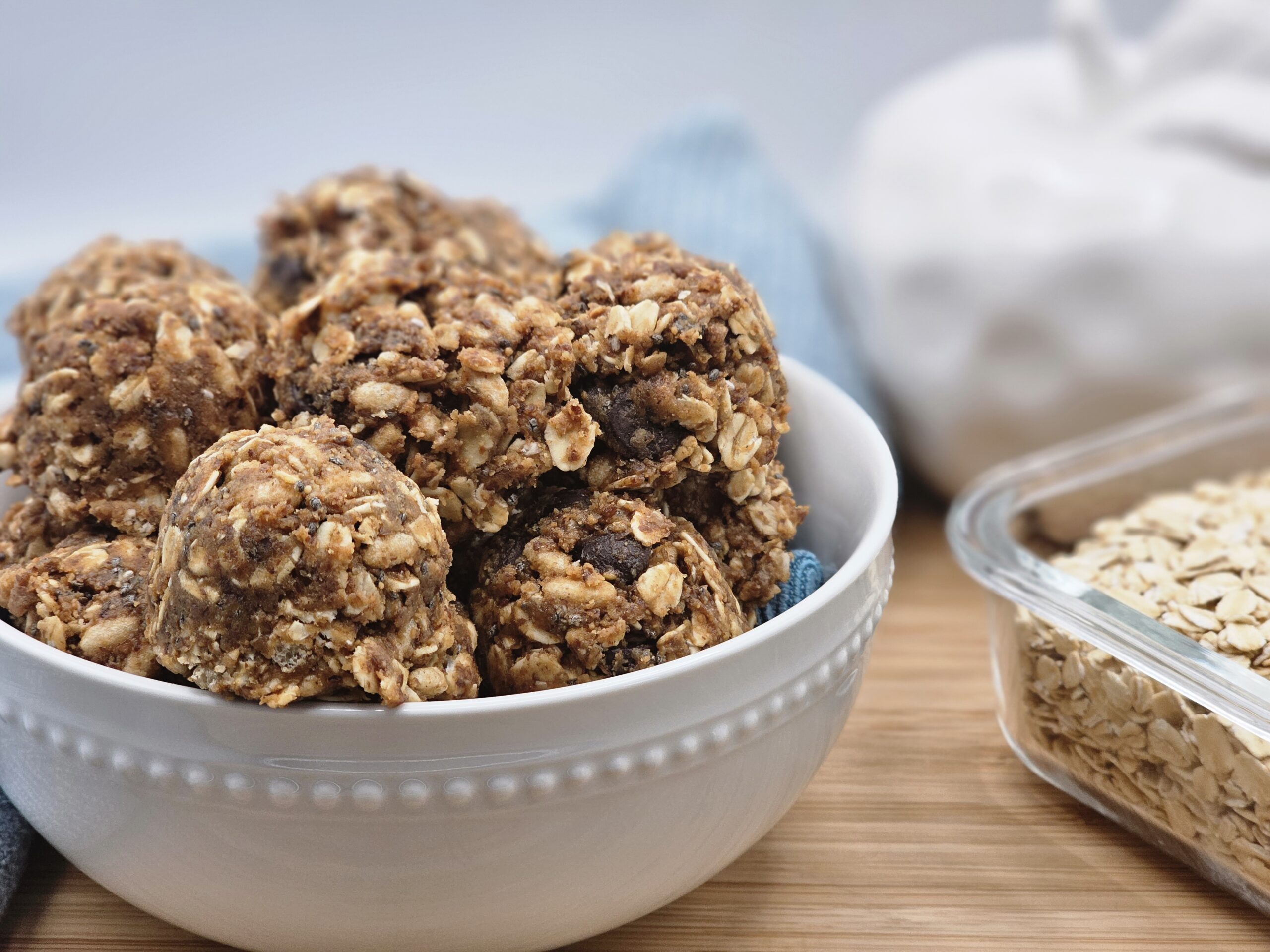 Peanut Butter NoBake Energy Balls PlantBased Blu&B